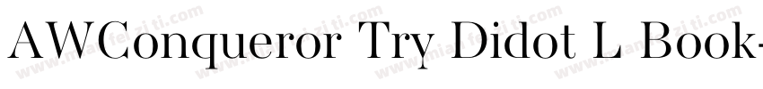 AWConqueror Try Didot L Book字体转换